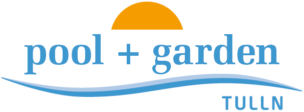 Logo of pool + garden Tulln 2014