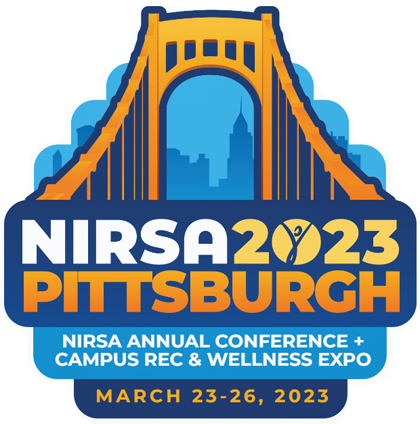 Logo of NIRSA Annual Conference and Campus Rec & Wellness Expo 2023