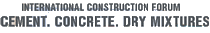 Logo of CEMENT. CONCRETE. DRY BUILDING MIXTURES Sep. 2026