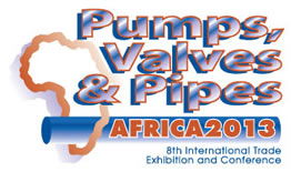 Logo of Pumps Valves & Pipes Africa 2013